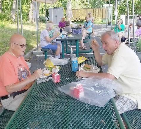 Vernon seniors now have a “safe area” outside the senior center (Photo provided)