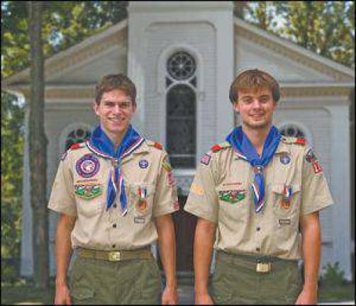 Elwell and Corcoran achieve Eagle status in scouting Elwell and Corcoran achieve Eagle status in scouting
