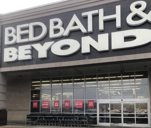 Bed, Bath &amp; Beyond posted signs indicating the store would be closing. Lines were long as people tried to get some good deals before saying good bye to the popular big box in Newton.