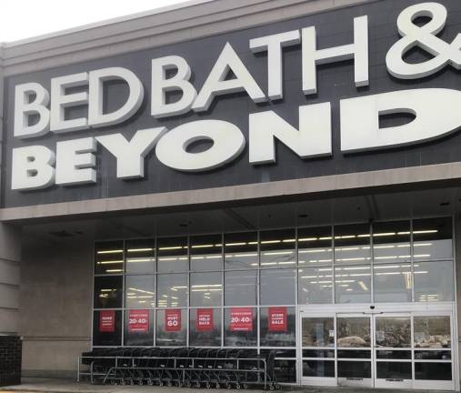 Two landmark stores closing in Newton Bed, Bath & Beyond posted signs indicating the store would be closing. Lines were long as people tried to get some good deals before saying good bye to the popular big box in Newton.