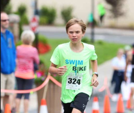 Last year's triathlon drew young runners Photos provided