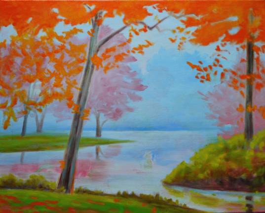 Susan Miiller, Autumn Fire (oils)