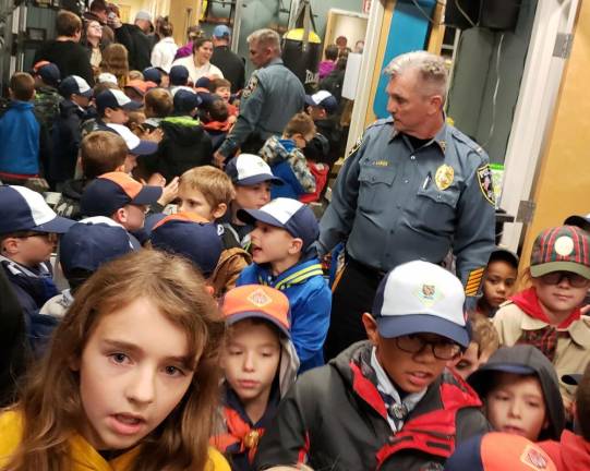 Cub Scouts tour Sparta Police Headquarters Cub Scouts tour Sparta Police Headquarters