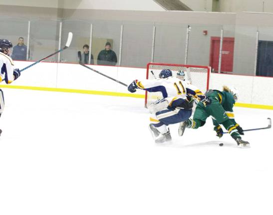 The battle is joined. Morris Knolls won the fight 5-2.