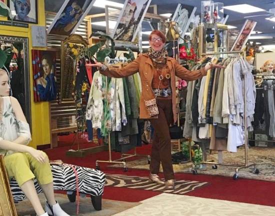 Interplay Couture has different type of fundraiser Lynn Cohen at Interplay Coutre in Newton.