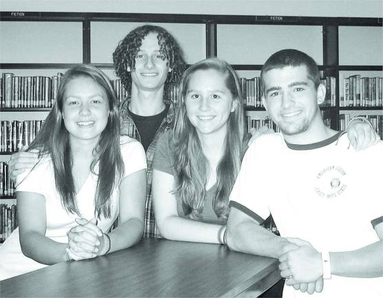 Rotary recognizes Kittatinny students From left: Kelsey Koch, Christian Avarella, Lindsay Gerrity and Dan Chernati.