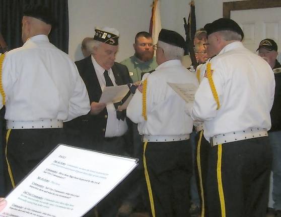 The formal ceremony of retired flags takes place at the veteran’s cemetery in Sparta.