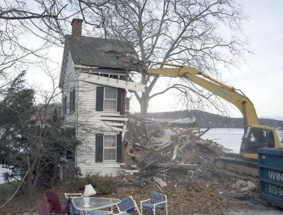Oldest home in Lake Mohawk torn down
