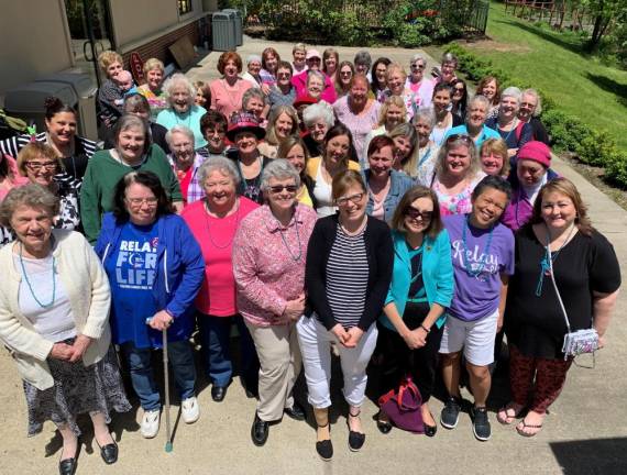 Breast cancer survivors pose in 2019. (Photo provided)