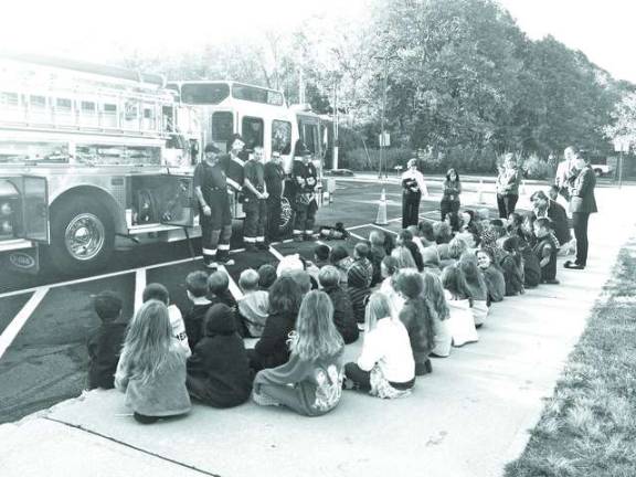 Stanhope students get fire safety lesson Valley Road School students listen as officials from the Stanhope Fire Department talk about fire safety.