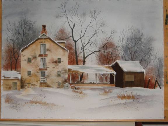 Local artist and students to display work at library Photo Provided A sample of David Rush's work.