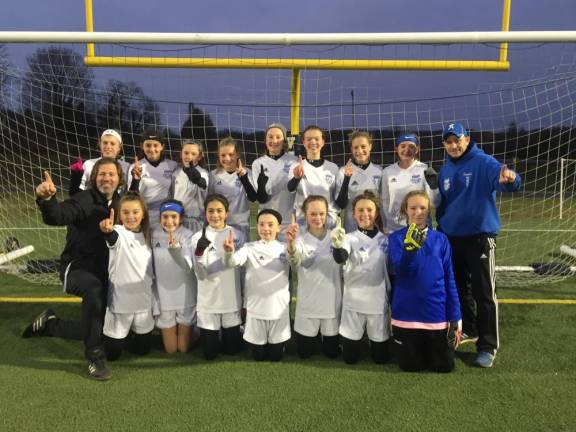 Kittatinny United U14 girls team thrives due to strong work ethic, talent, and determination.