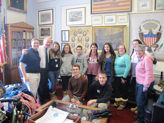 Hilltop students meet with Frelinghuysen