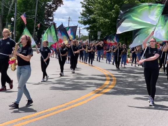 Salute to U.S. Armed Forces Hopatcong Marching Chiefs. (Photo by Ulla Vinkman)