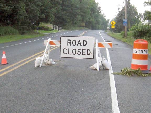 Locals compare Tropical Storm Isaias to Sandy Route 515 in Vernon was closed for days after the storm’s rage due to downed trees and power lines. (Photo by Janet Redyke)