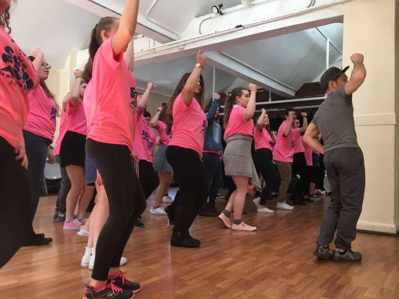 It’s not just the performance Lindsay McAloney, the drama teacher and theater director at Vernon Township High School, arranged to have Chris Messina conduct a Broadway Master Class at Vernon High School, teaching the opening and closing numbers for "The Jersey Boys."