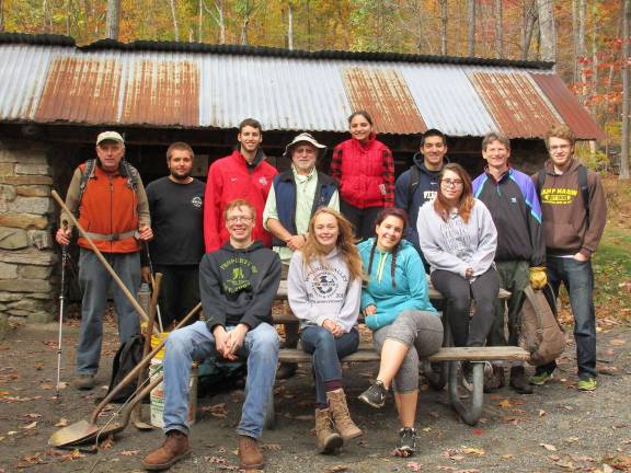 SCCC students volunteer on Appalachian Trail The Foundations for Success 2016 Appalachian Trail Work Crew: Front: Derek Miebach, Abigail Roberts, Rachel Yuroshek, Julie Warner. Standing: Shelter Maintainer Alan Breach, Jon Kozmoski, Jon Nelson, Prof. George Lightcap, Jilyssa Stevens, James Gramuglia, Dr. Jon Connolly, Ben Liegner