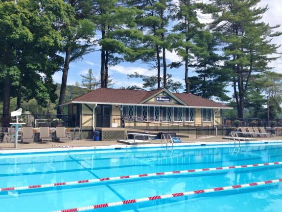 Fond memories of Lake Mohawk Pool Entry Pavillion reborn as an Arcade also housing ADA compliant bathroom