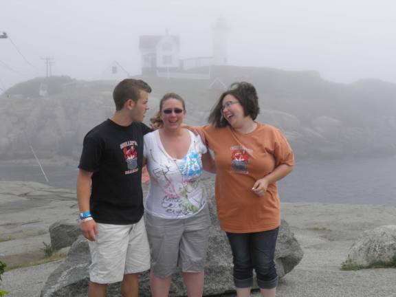 Mommy & Me Contest The Colon family of Chester "My brother Michael, my mother Heidi and myself, Angelica at our absolute favorite place York Beach, Maine taking our annual vacation picture. This completely describes our family."