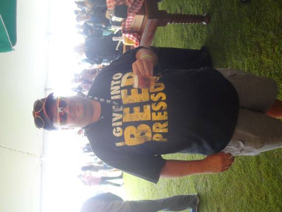 Crystal Springs touts BBQ and beer for 7th straight year Photos by Scott Baker Vernon resident and repeat customer of the BBQ and Beer festival Skip Zacherau.