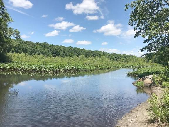 A body of water in Byram Township.