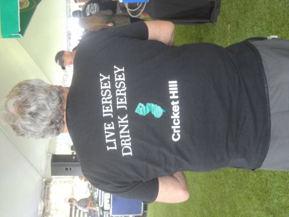 Crystal Springs touts BBQ and beer for 7th straight year West Milford resident and part-owner of Fairfield's Cricket Hill Brewing Ed Gangi says it all with his t-shirt.
