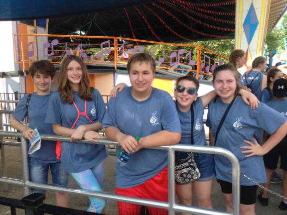 Esprit de Corps Award underscores Kittatinny's pride for music Members of the Kittatinny Junior High Choir and Band enjoy Dorney Park after winning some great awards at The Music in the Parks competitions at Kutztown University Photo courtesy of Sharon Falchetta