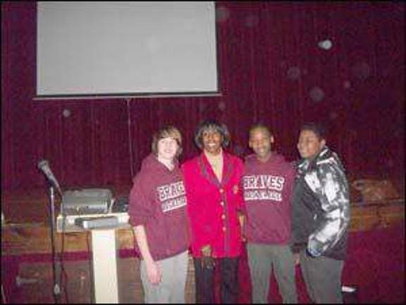 Four-time Olympian Joetta Clark Diggs visits Halsted Middle School Four-time Olympian Joetta Clark Diggs visits Halsted Middle School