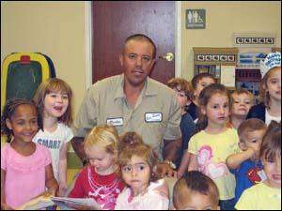 Space is celebrity reader at learning center Space is celebrity reader at learning center