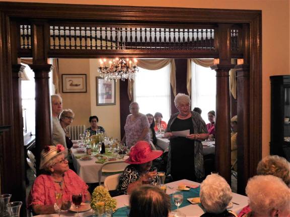 Stanhope Senior Citizens installed new officers at the Whistling Swan.