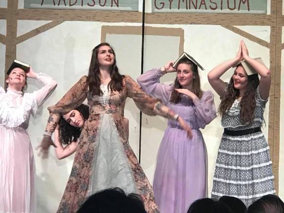 Veritas students perform in the school's spring musical.