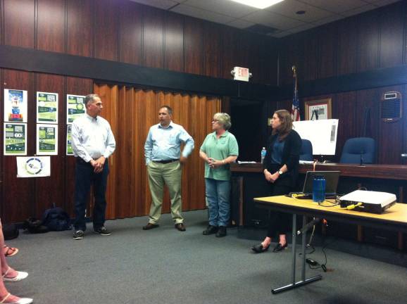EPA presents new remediation plan for Mansfield Superfund site From left, Stanhope resident Joe Dolce, EPA representatives Diego Garcia, Pat Seppi and Anne Rosenblatt