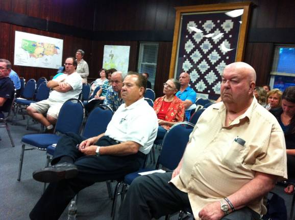 Byram still sparring over new municipal building The audience at Tuesday's meeting. many residents oppose the cost of the proposed new building.