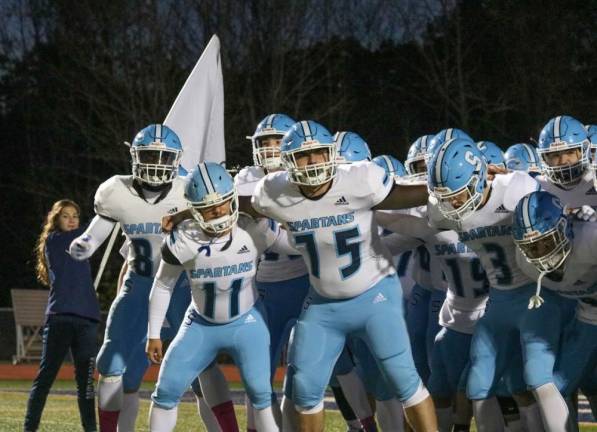 Sparta takes the field.