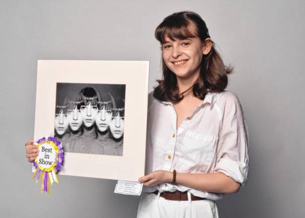 Makennah Torppey of Kittatinny Regional High School wins Best of Show in High Point Regional High School’s invitational art show. (Photos provided)