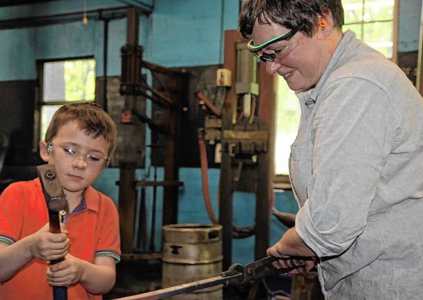 Art in the Park Day is today <b>Peters Valley School of Craft’s blacksmithing studio will be open on Saturday, May 24. (Photos by Rob Territo)</b>