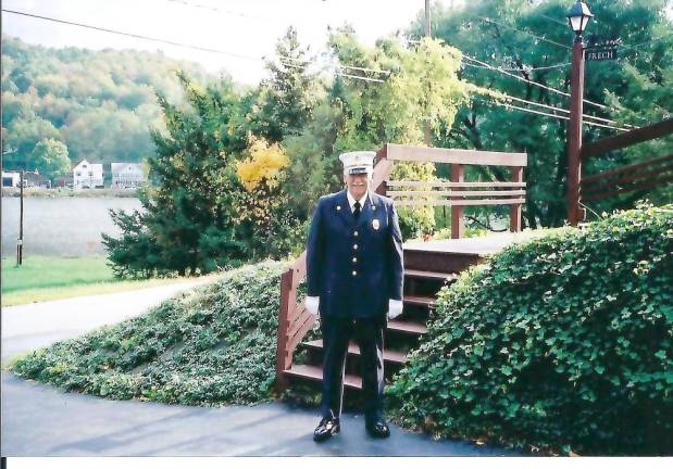 Bruce Frech at the Sussex County Fireman's Parade, Oct. 5, 2002 (Photo provided)