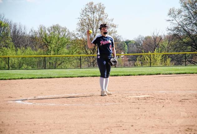 Lenape Valley pitcher Paige Henriksen pitched for seven innings and allowed one run.