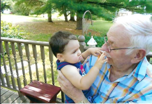 Bruce Frech with great-grandson Alex Bodnar in July 2016 (Photo provided)