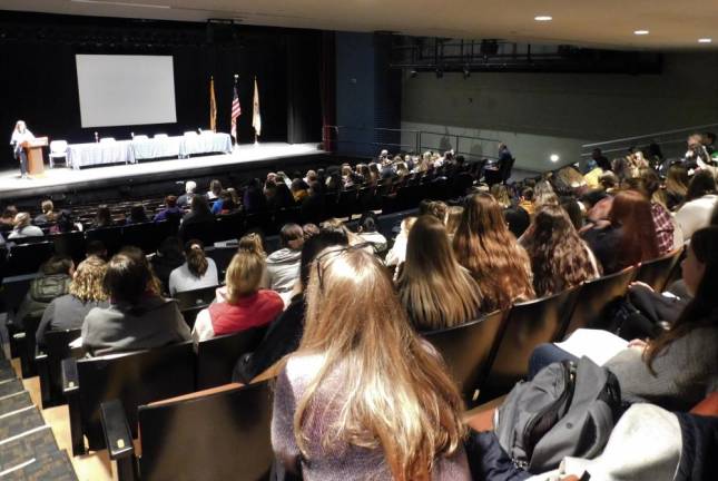 More than 200 girls from schools all over the area attended a Women in STEM event at Sussex County Community College on Thursday, Jan 9, 2020.