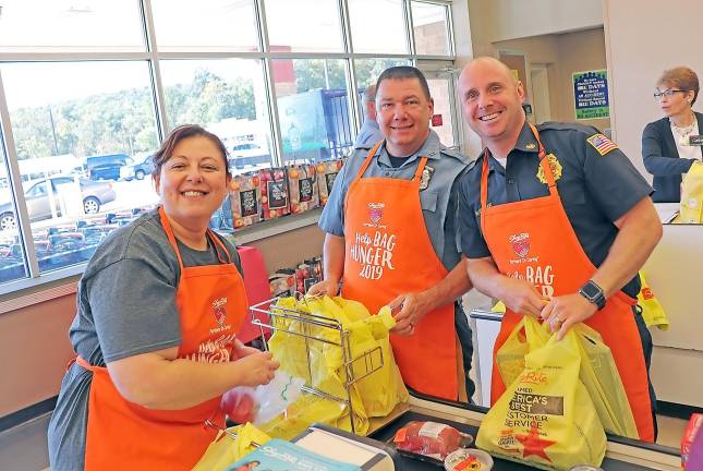 Ending hunger through raising awareness? Local officers have it in the bag.