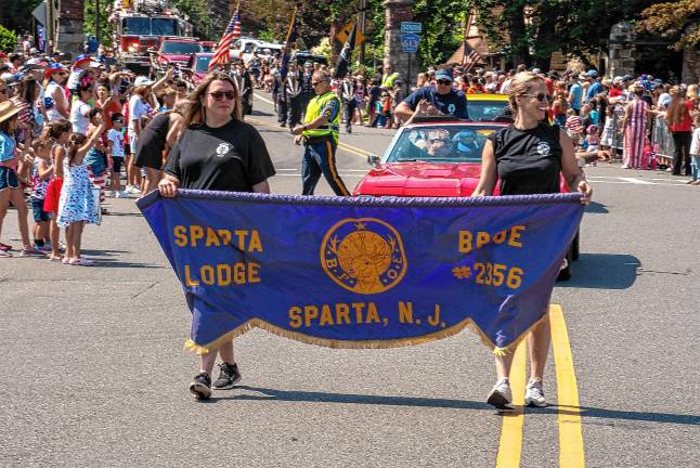 Sparta. Fourth of July events The Sparta Elks Lodge #2356 in the parade.