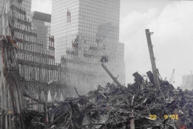 Scenes from when Dr. Marc Kramer was working at Ground Zero (Photo provided)