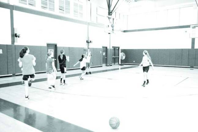 Basketball players learn skills at camp Basketball players learn skills at camp