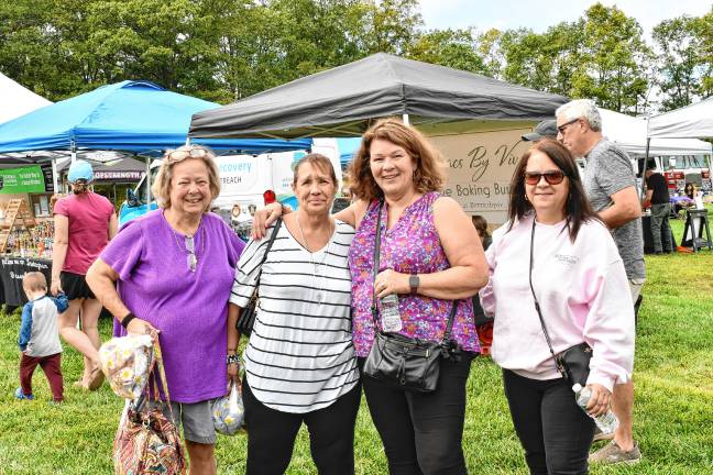 Photos: Stanhope Fall Festival Kathy Chill of Hamburg, Kathy Clarken of Wantage, Susan Dombrowski of Budd Lake and Jo Gatto of Boonton.