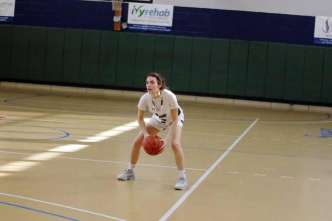 Sussex County's Sophia Brondo scored three points.