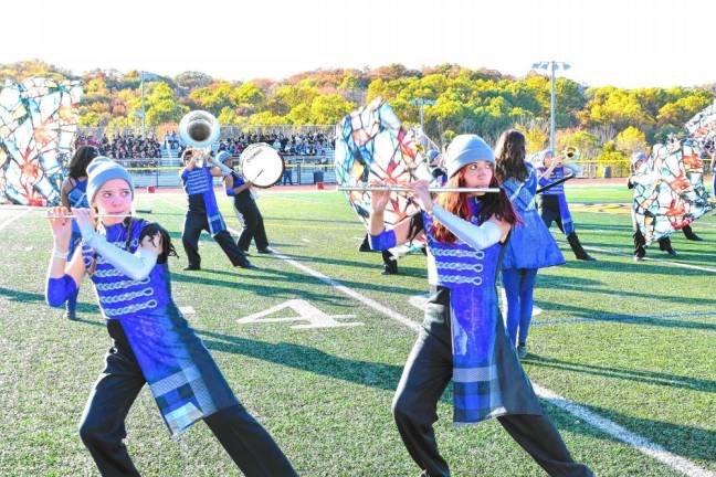 Photos: Kittatinny marching band competes The Kittatinny Regional High School marching band competes in the Music in the Mountains contest Oct. 19 at Vernon Township High School. (Photos by Maria Kovic)