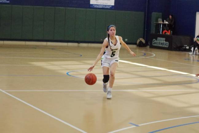Anna Torrpey of SCCC scored six points.