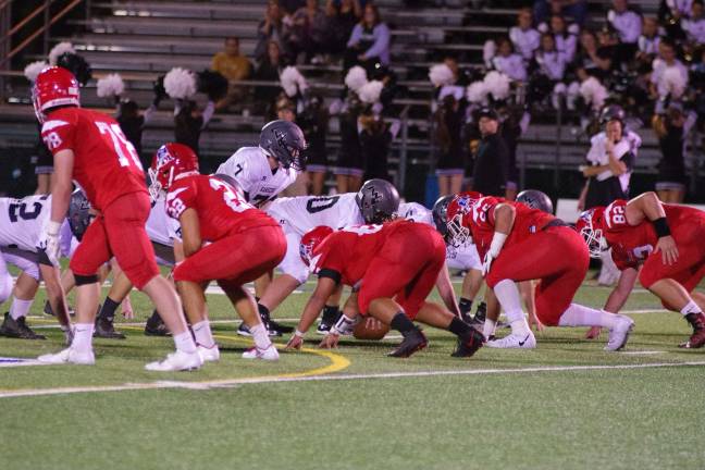 LVRHS beats Wallkill, 19-7 The Wallkill Valley Rangers face the Lenape Valley Patriots in the trenches.