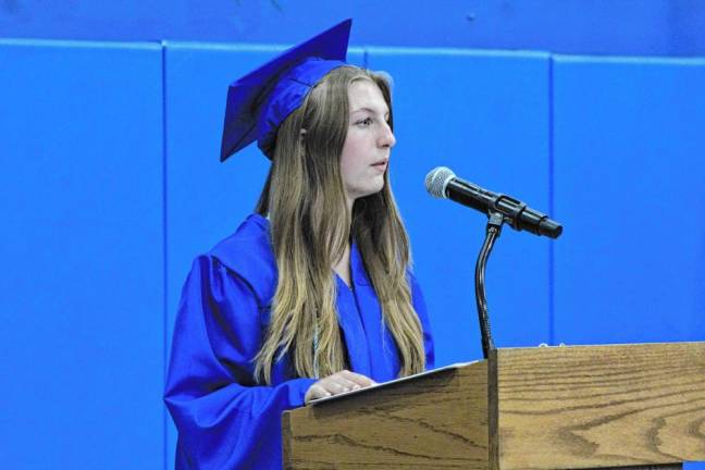 Wisdom of the young Alison Mazich, co-valedictorian of Pope John XXIII Regional High School.